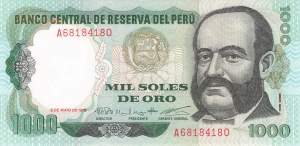 1000 Soles de Oro 1979